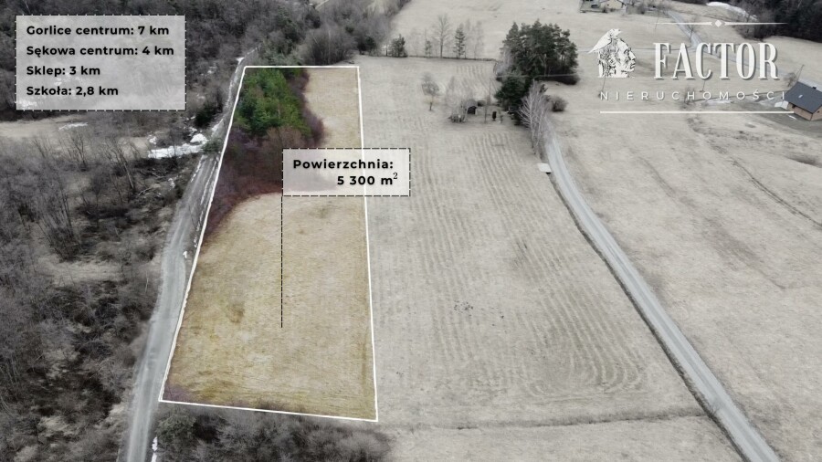 gorlicki, Sękowa, Siary, Działka na sprzedaż